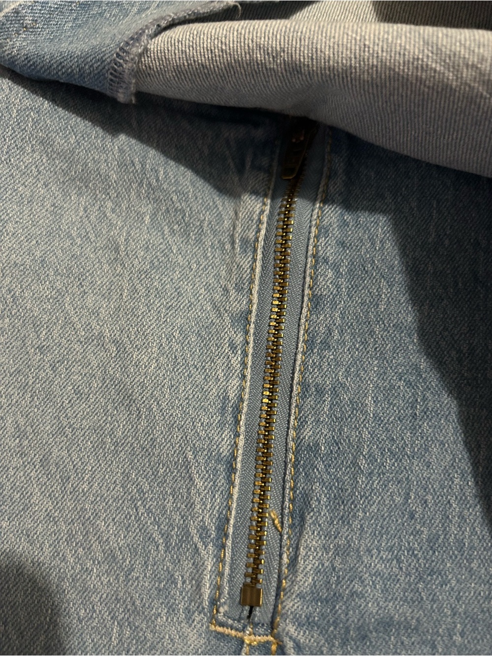 Light Wash Denim Skort - Pale Blue - Picture 6 of 10